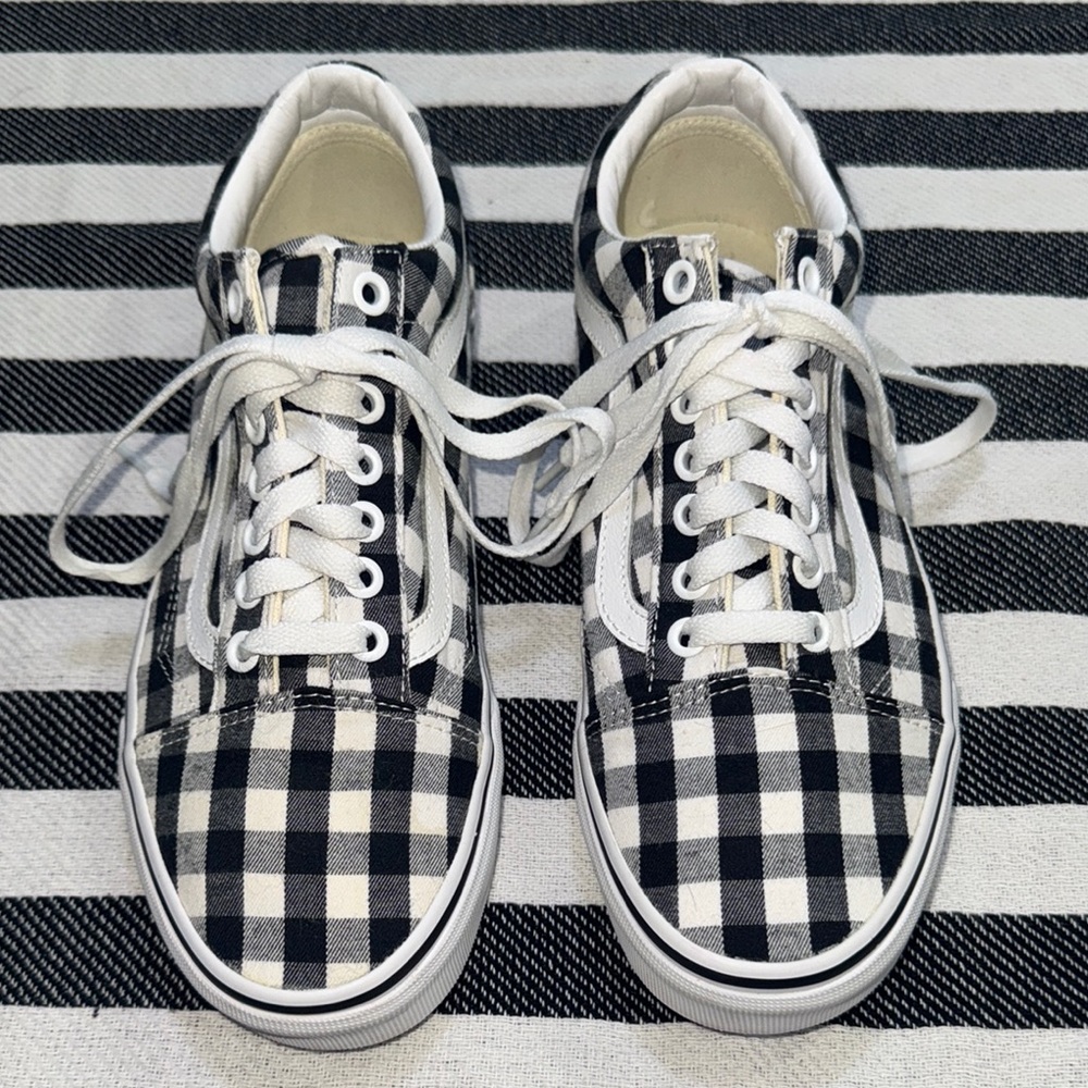 Vans Black and White Checkered Sneakers